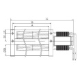 AC 220V Cross Flow Coolingfan für BGA